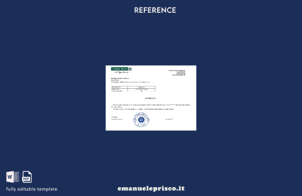 modello di riferimento bancario Sri Lanka Amana in stile verificato